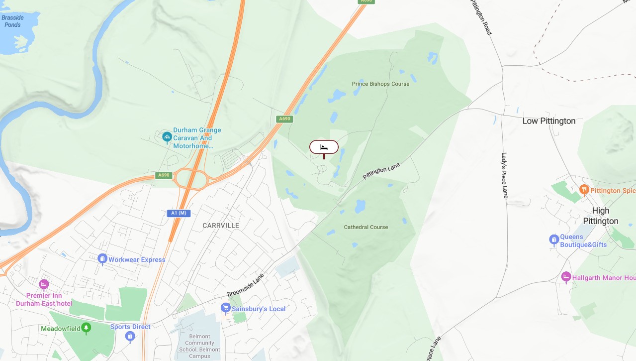 Map of Ramside Hall Hotel