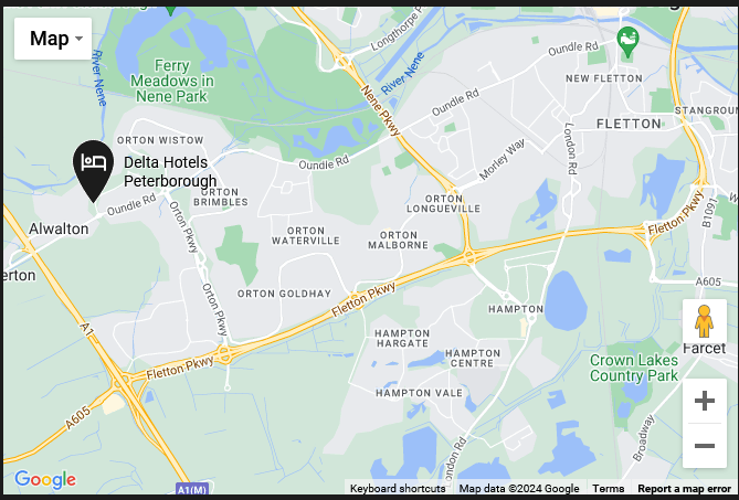 Map of Delta Hotels by Marriott Peterborough